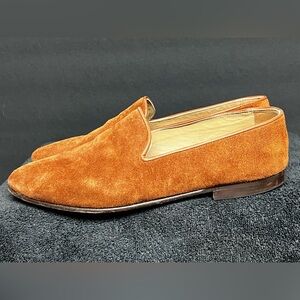 Res Ipsa Men’s Slip on Loafers Driver Shoes Tan Suede Size 10 RETAIL $330